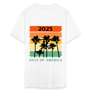 Gulf of America Palm Trees Unisex Classic T-Shirt - white