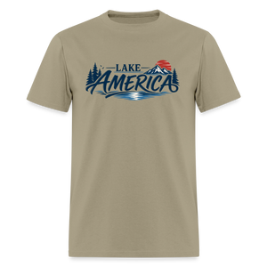 Lake America Men's T-Shirt - khaki
