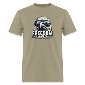 Freedom Looks Good on You Classic T-Shirt - khaki