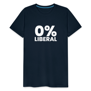 0% Liberal Men's Premium T-Shirt - deep navy