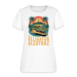 Alligator Alcatraz Women's T-Shirt - white