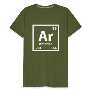Ar – America Men's Premium T-Shirt - olive green