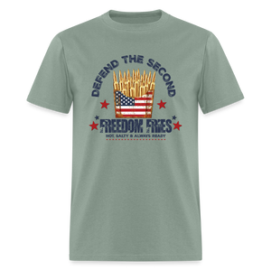 Defend The Second - Freedom Fries Classic T-Shirt - sage