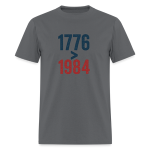1776 > 1984 Men's T-Shirt - charcoal