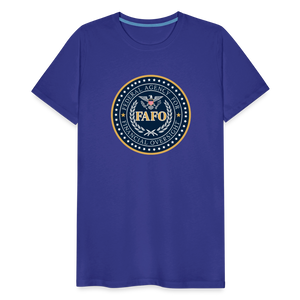 FAFO-Federal Agency for Financial Oversight Men's Premium T-Shirt - royal blue