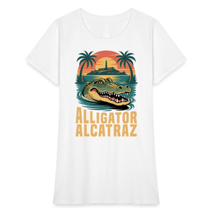 Alligator Alcatraz Women's T-Shirt - white