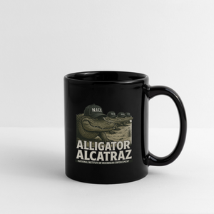 Alligator Alcatraz Full Color Mug - black
