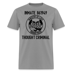 1984 book Inspired, Ministry of Love, Thought Police, Thought Criminal Classic T- Shirt - rock
