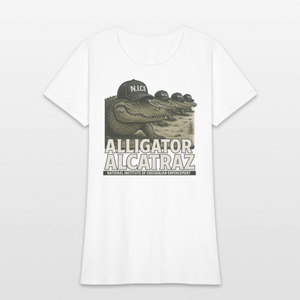 Alcatraz Gator Enforcement Women's T-Shirt - white