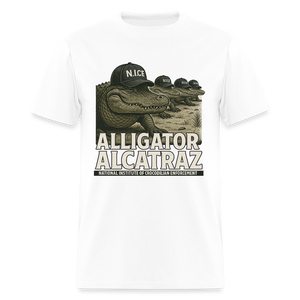 Alcatraz Gator Enforcement Men's Classic T-Shirt - white