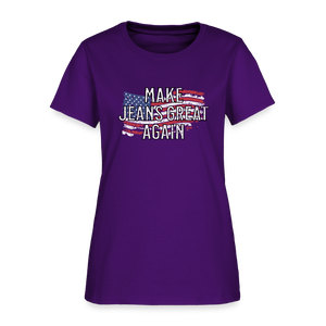 Make Jeans Great Again Women's T-Shirt - purple