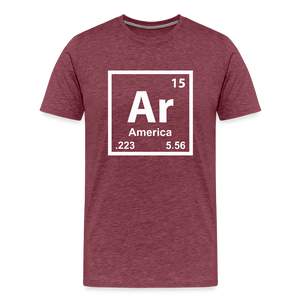 Ar – America Men's Premium T-Shirt - heather burgundy