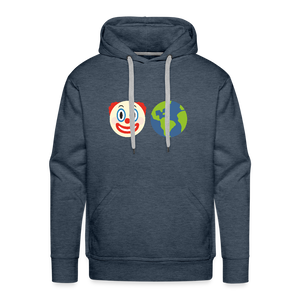 Clown World Men’s Premium Hoodie - heather denim