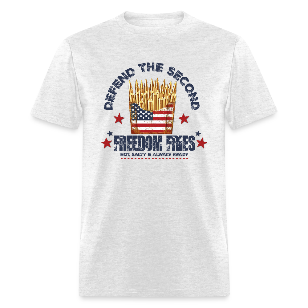Defend The Second - Freedom Fries Classic T-Shirt - light heather gray