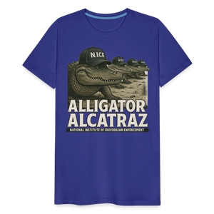 Alcatraz Gator Enforcement Men's Premium T-Shirt - royal blue