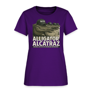 Alcatraz Gator Enforcement Women's T-Shirt - purple
