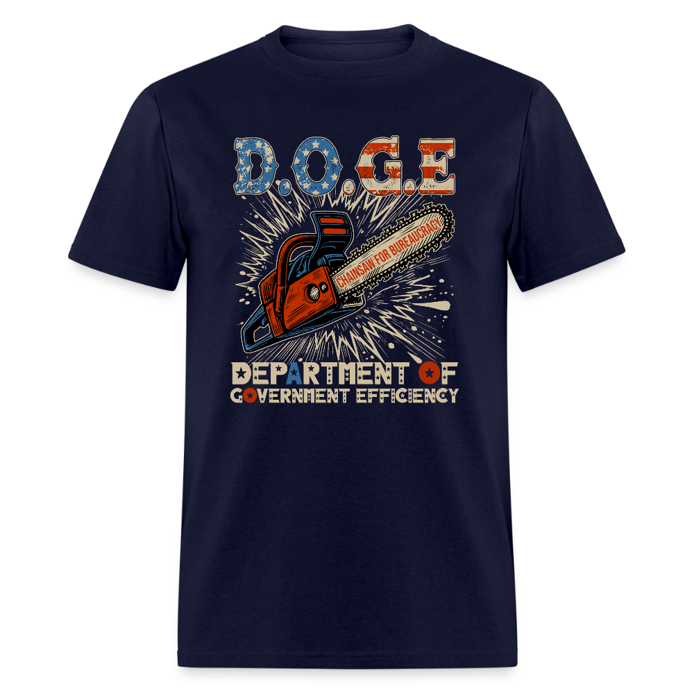 D.O.G.E. Department Of Government Efficiency Classic T-Shirt - navy