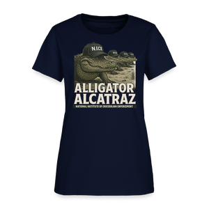 Alcatraz Gator Enforcement Women's T-Shirt - navy