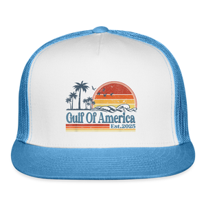 Gulf of America v2 Trucker Hat - white/blue