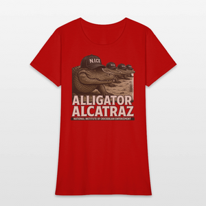 Alcatraz Gator Enforcement Women's T-Shirt - red