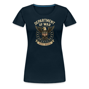 Department of War Est. 2025 Women’s Premium T-Shirt - deep navy