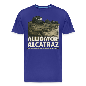 Alcatraz Gator Enforcement Men's Premium T-Shirt - royal blue