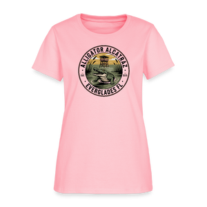 Alligator Alcatraz Everglades, Florida Women's T-Shirt - pink