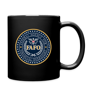 FAFO-Federal Agency for Financial Oversight Full Color Mug - black