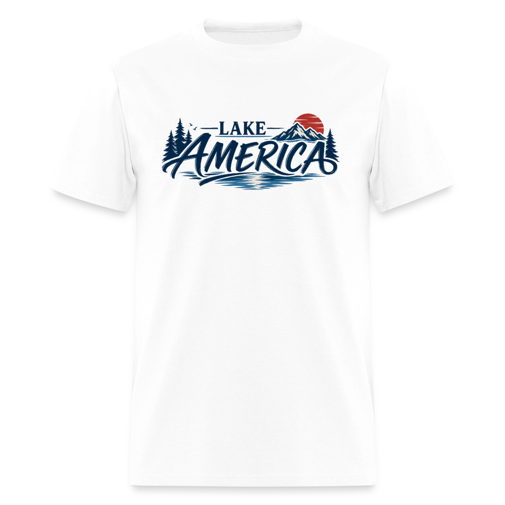 Lake America Men's T-Shirt - white
