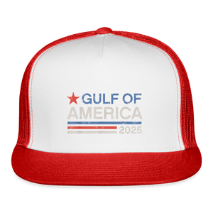 Gulf of America v4 Trucker Hat - white/red