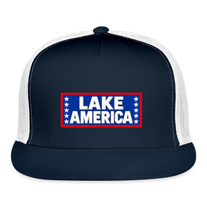 Lake America Trucker Hat - navy/white