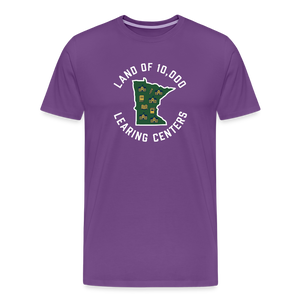 Land of 10,000 Learning Centers Funny Men's Premium T-Shirt - purple