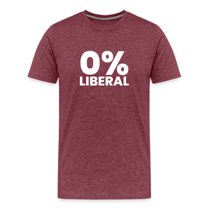 0% Liberal Men's Premium T-Shirt - heather burgundy