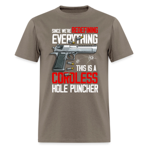 Since We're Redefining Everything, This is a Cordless Hole Puncher Classic T-Shirt - safari