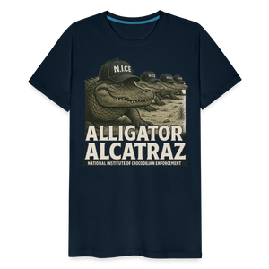 Alcatraz Gator Enforcement Men's Premium T-Shirt - deep navy