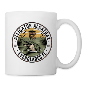 Alligator Alcatraz Everglades, Florida Coffee/Tea Mug - white