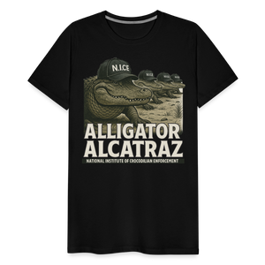 Alcatraz Gator Enforcement Men's Premium T-Shirt - black