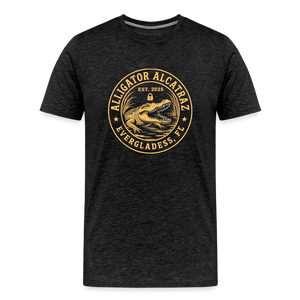 Alligator Alcatraz Men's Premium T-Shirt - charcoal grey