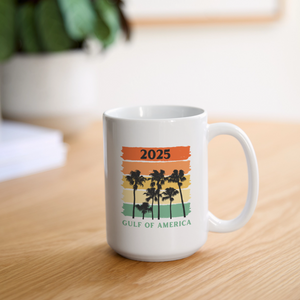 Gulf of America Ceramic Coffee/Tea Mug 15 oz - white