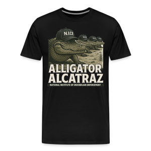 Alcatraz Gator Enforcement Men's Premium T-Shirt - black