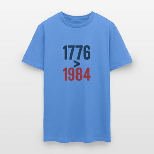 1776 > 1984 Men's T-Shirt - carolina blue