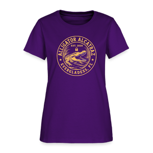 Alligator Alcatraz Women's T-Shirt - purple
