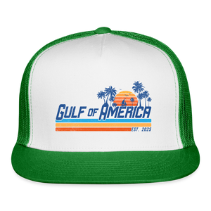 Gulf of America Trucker Hat - white/kelly green