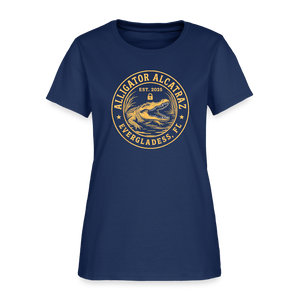 Alligator Alcatraz Women's T-Shirt - blue dusk