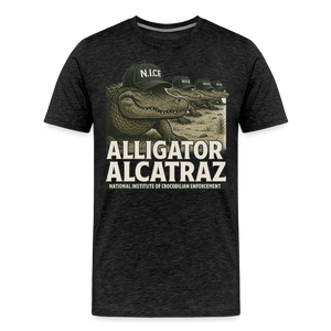 Alcatraz Gator Enforcement Men's Premium T-Shirt - charcoal grey