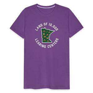 Land of 10,000 Learning Centers Funny Men's Premium T-Shirt - purple