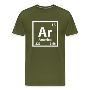 Ar – America Men's Premium T-Shirt - olive green