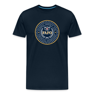 FAFO-Federal Agency for Financial Oversight Men's Premium T-Shirt - deep navy