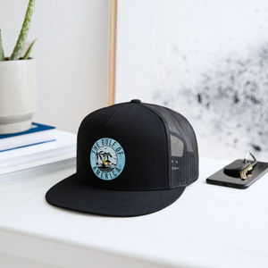 Gulf of America Blue Trucker Hat - black/black