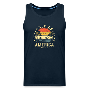 Gulf of America v5 Men’s Premium Tank - deep navy